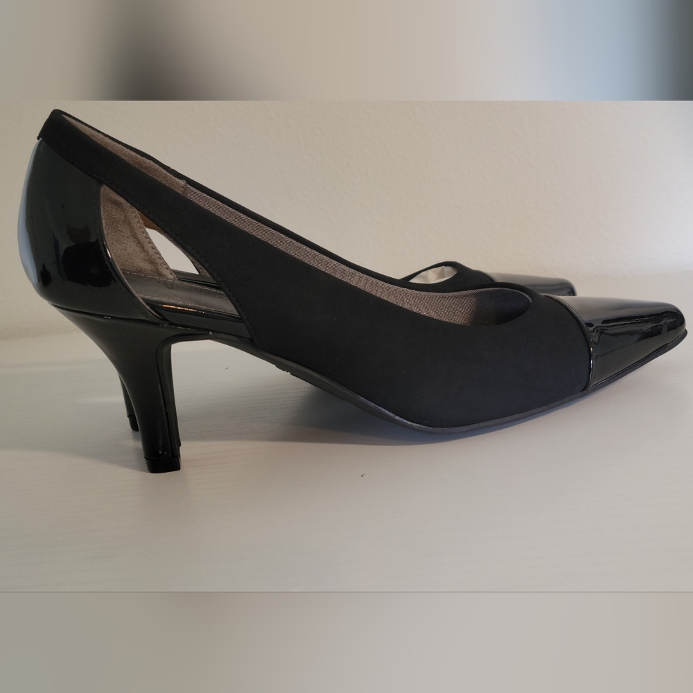 Life Stride Leather and suede heels